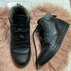 Dr. Martens Maelly Black Leather Boots Size 6